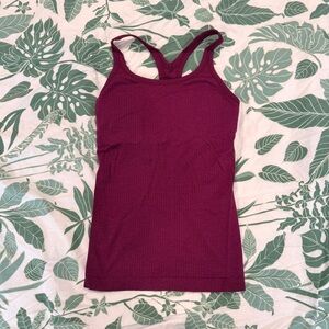 Lululemon Athletica Dark Red Tank Top